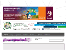 Tablet Screenshot of gloswagrowiecki.pl